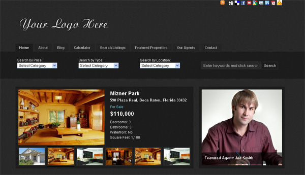 real estate web site option two